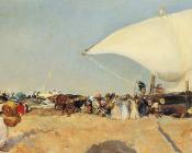 华金索罗利亚巴斯蒂达 - Arrival of the Boats